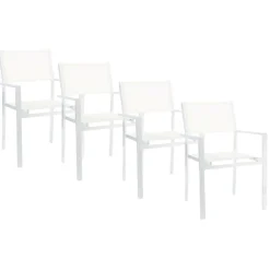 Stühle|Gartenstühle^Jan Kurtz Cubic Gartenarmlehnstuhl 4er Set