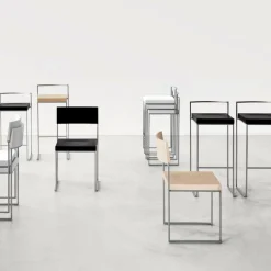 Lapalma Cubo S62 Barhocker Sitzfläche Leder H65cm| Barhocker