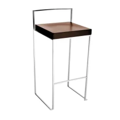 Lapalma Cubo S62 Barhocker Sitzfläche Leder H65cm| Barhocker
