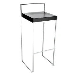 Lapalma Cubo S62 Barhocker Sitzfläche Leder H75cm| Barhocker