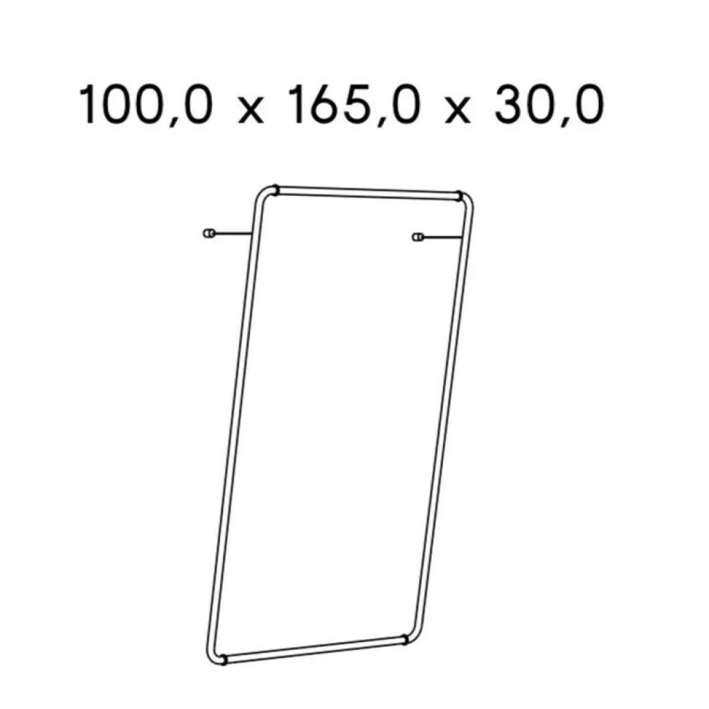 Garderoben^Schönbuch Curve Wandgarderobe B 100cm