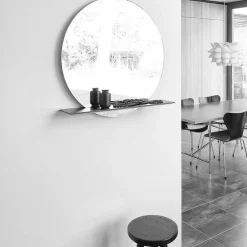 Spiegel|Spiegel^Schönbuch Cut Ablagebord mit Spiegel Ø 45cm