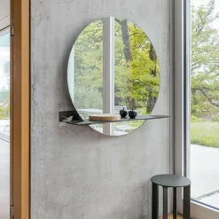 Schönbuch Cut Ablagebord mit Spiegel Ø 75cm| Spiegel|Spiegel