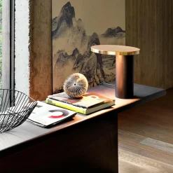 Tischleuchten^Oluce Cylinda 218 LED Tischleuchte