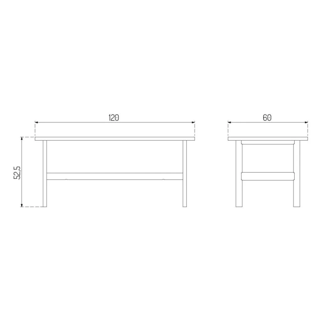 FDB Møbler D33 Couchtisch 120x60cm| Beistelltische