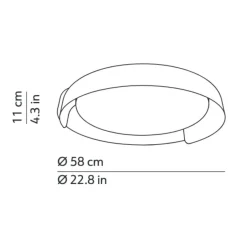 Kdln Dala LED Deckenleuchte Holz-Finish| Deckenleuchten
