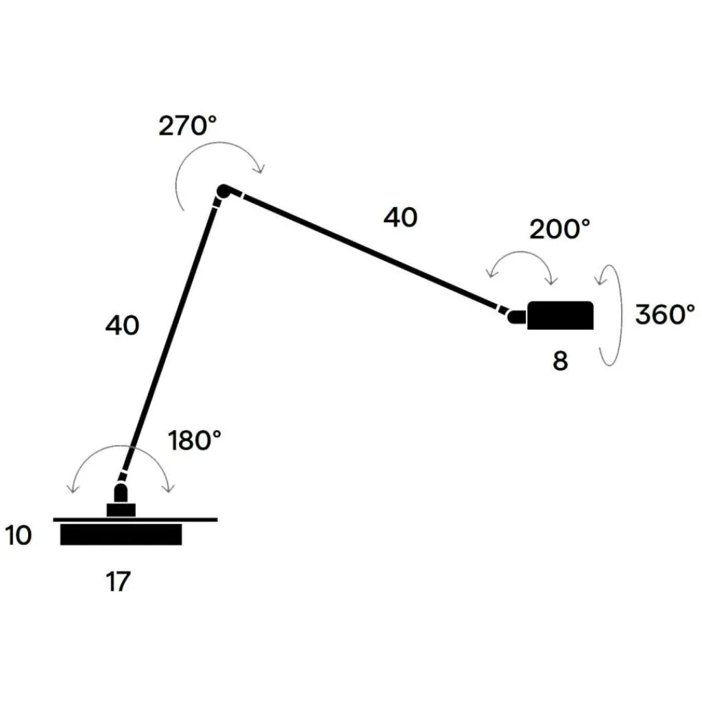 Schreibtischleuchten^Lumina Daphine Cloe LED Schreibtischleuchte