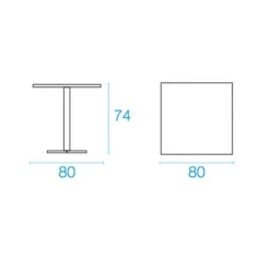 Emu Darwin Gartentisch 80x80cm klappbar| Gartentische