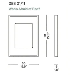 Badaccessoires|Spiegel^Cassina Deadline Who's Afraid Of Red Spiegel