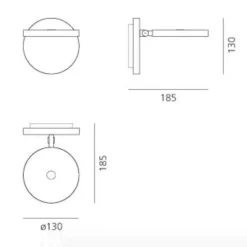 Artemide Demetra Faretto LED Wandleuchte| Wandleuchten