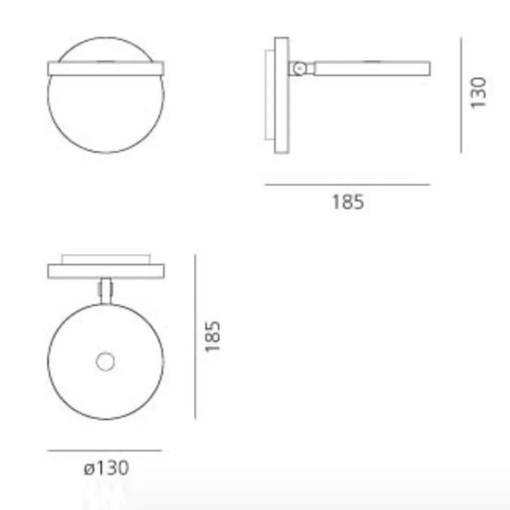 Artemide Demetra Faretto LED Wandleuchte| Wandleuchten