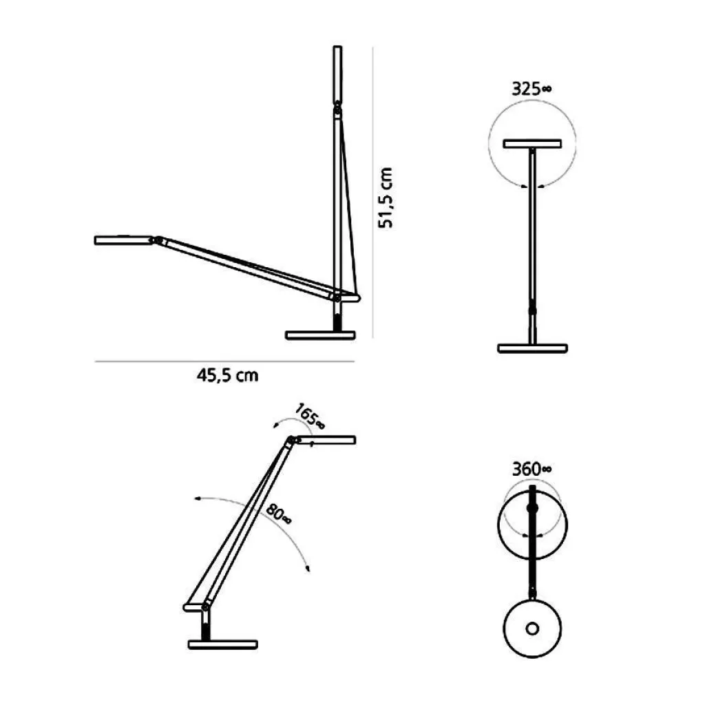 Artemide Demetra Micro LED Tischleuchte| Schreibtischleuchten