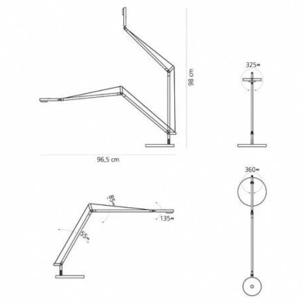 Artemide Demetra Professional LED Tischleuchte| Schreibtischleuchten