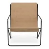 Sessel^Ferm Living Desert Loungestuhl Gestell schwarz