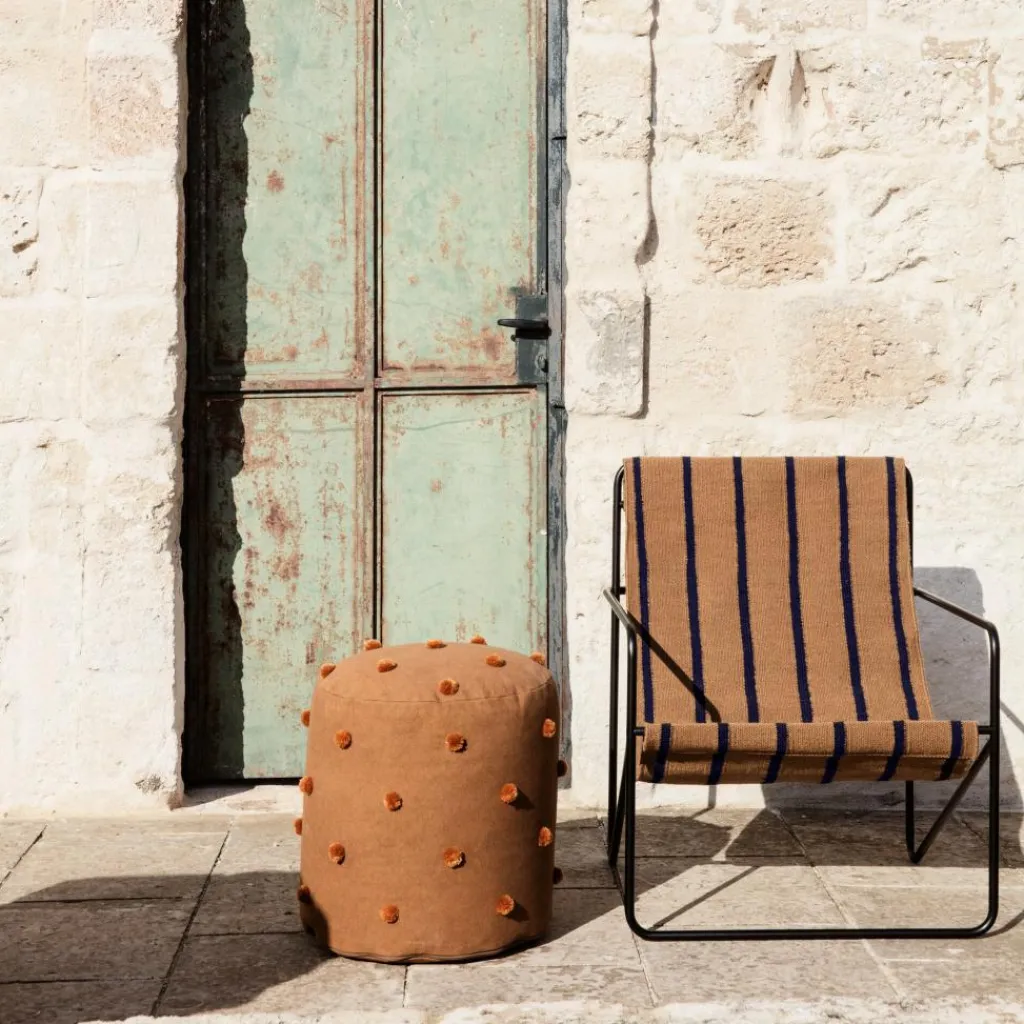 Sessel^Ferm Living Desert Loungestuhl Gestell schwarz