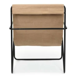 Sessel^Ferm Living Desert Loungestuhl Gestell schwarz