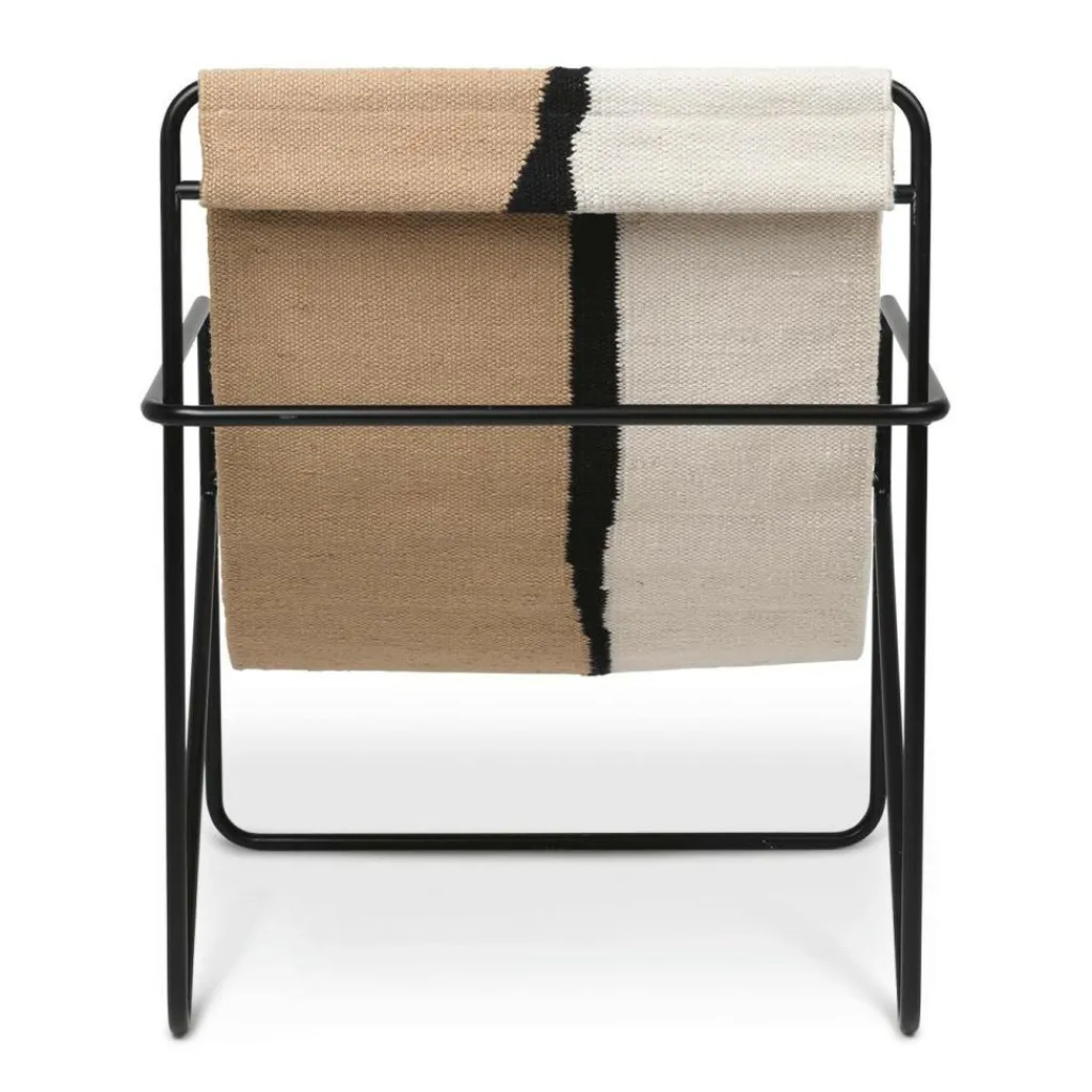Sessel^Ferm Living Desert Loungestuhl Gestell schwarz