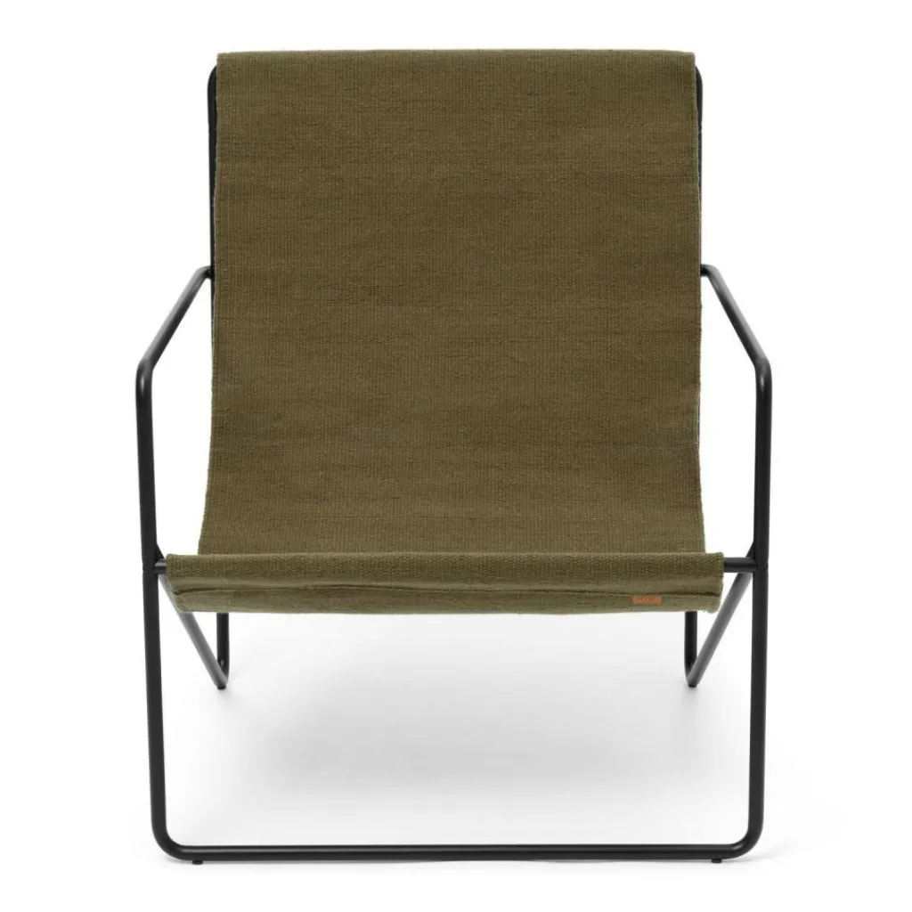 Sessel^Ferm Living Desert Loungestuhl Gestell schwarz
