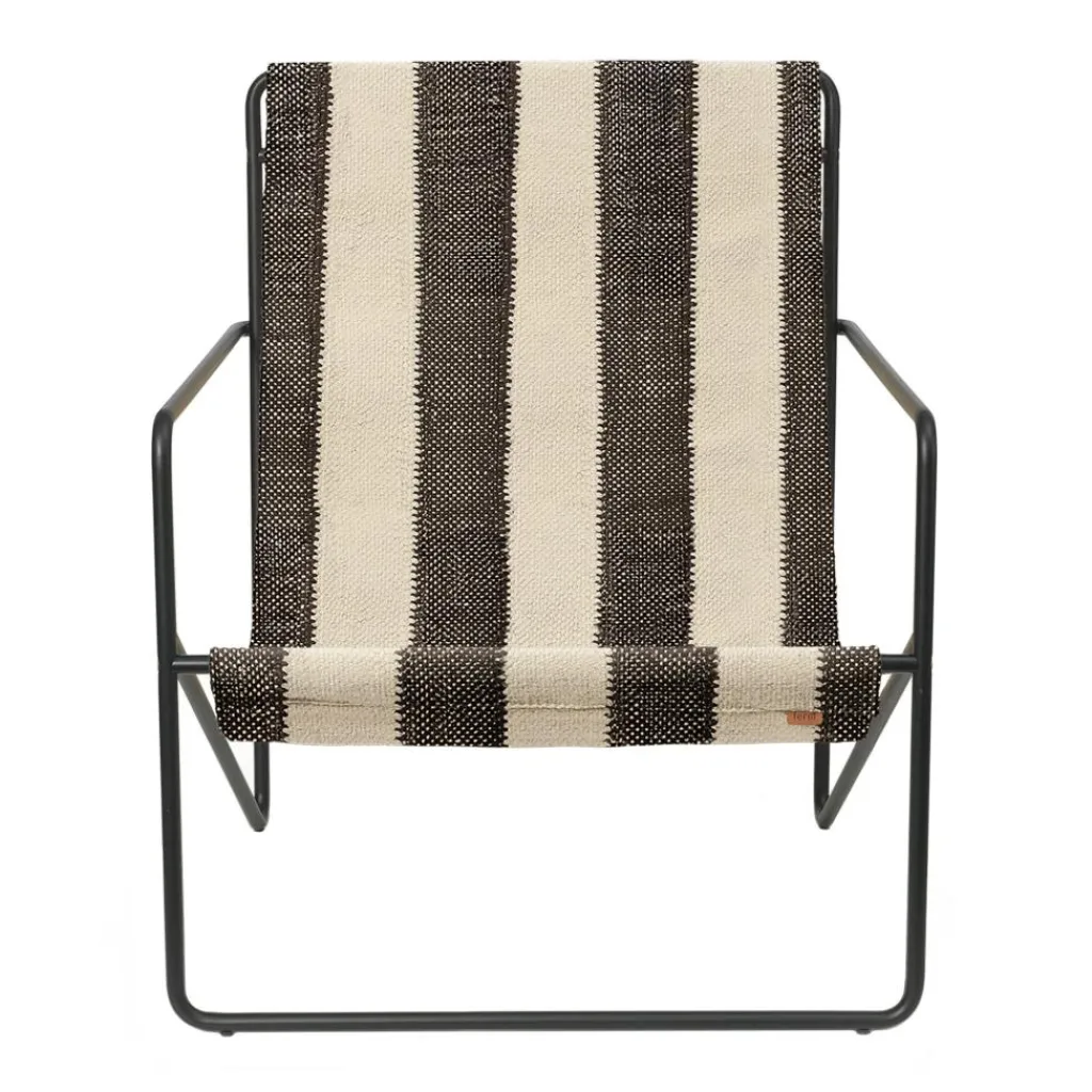Sessel^Ferm Living Desert Loungestuhl Gestell schwarz