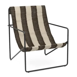 Sessel^Ferm Living Desert Loungestuhl Gestell schwarz