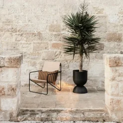 Sessel^Ferm Living Desert Loungestuhl Gestell schwarz