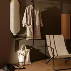 Sessel^Ferm Living Desert Loungestuhl Gestell schwarz