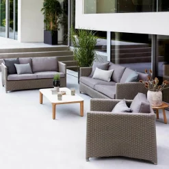 Cane-Line Diamond 3-Sitzer Gartensofa| Outdoor-Sofas & Sessel