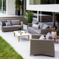 Cane-Line Diamond 3-Sitzer Gartensofa| Outdoor-Sofas & Sessel