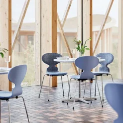 Stühle^Fritz Hansen Die Ameise™ Stuhl Vorne gepolstert Gestell verchromt