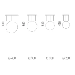 Tecnolumen DMB 26 Deckenleuchte L| Deckenleuchten