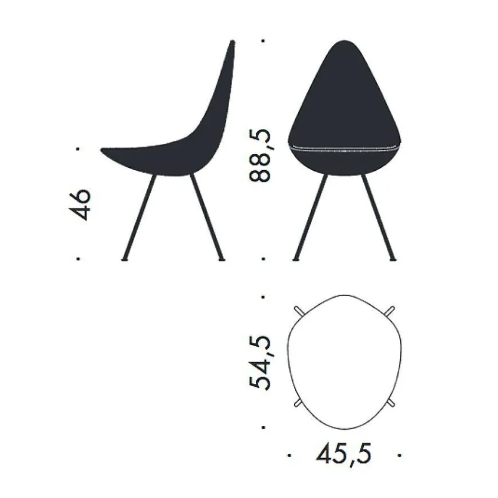 Stühle^Fritz Hansen Drop™ Stuhl