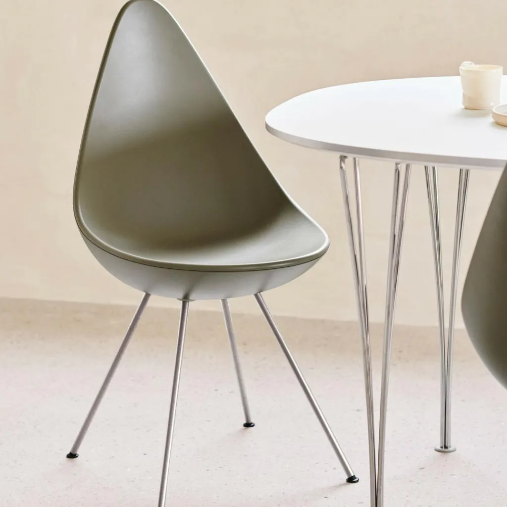 Fritz Hansen Drop™ Stuhl Gestell verchromt| Stühle