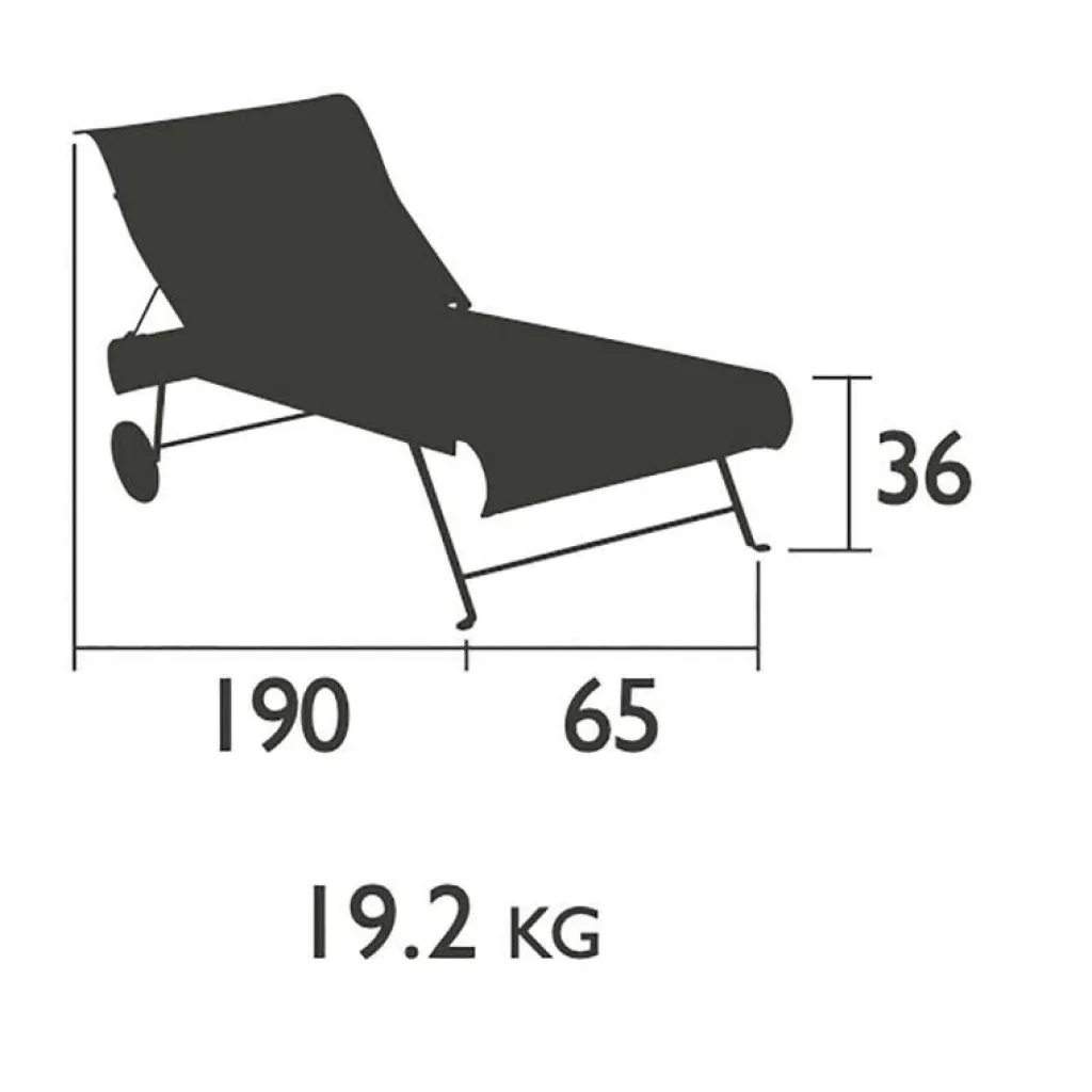 Gartenliegen^Fermob Dune Sonnenliege