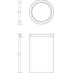 Decor Walther DW 124 Papierkorb| Papierkörbe & Mülleimer