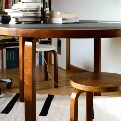 Artek E60 Hocker Gestell gebeizt| Hocker