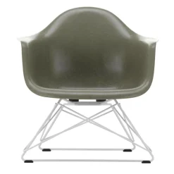 Sessel^Vitra Eames Fiberglass Armchair LAR Gestell weiß