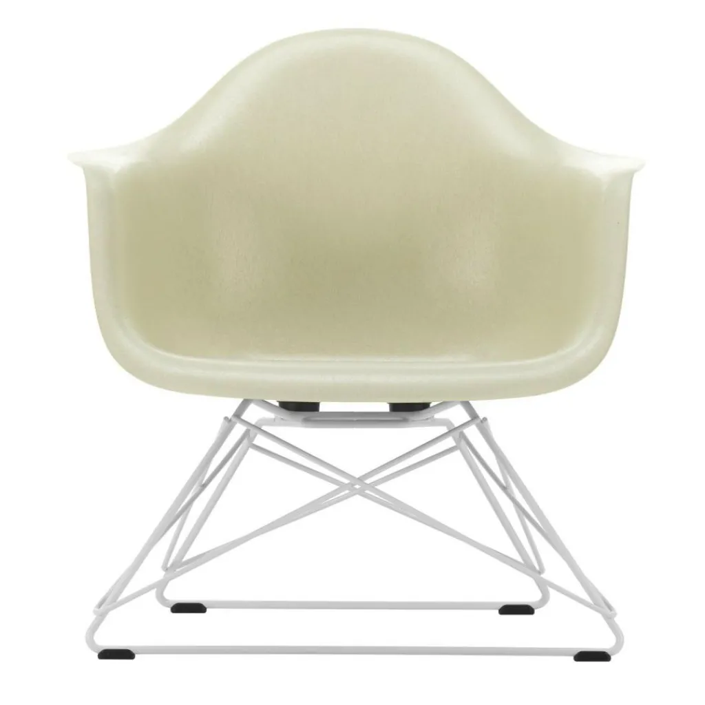 Sessel^Vitra Eames Fiberglass Armchair LAR Gestell weiß