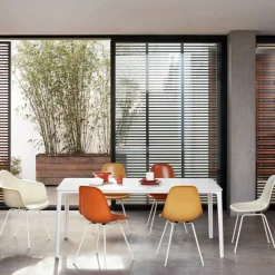 Stühle^Vitra Eames Fiberglass Side Chair DSX Gestell weiß