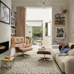 Vitra Eames Lounge Chair Sessel & Ottoman Stoff| Sessel