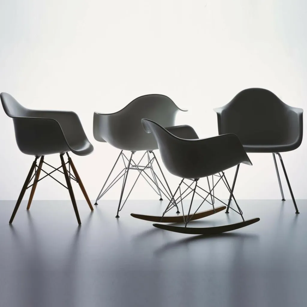 Vitra Eames Plastic Armchair DAX RE verchromt| Stühle