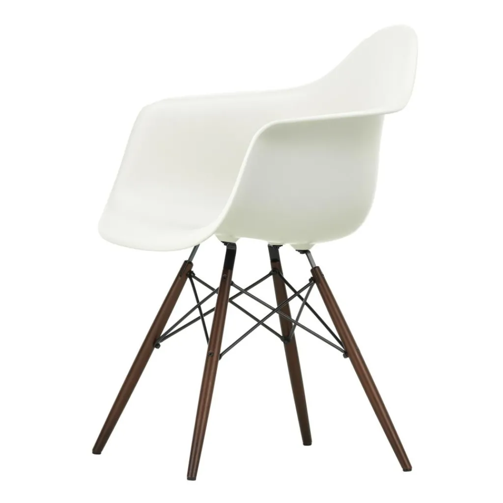 Stühle^Vitra Eames Plastic Armchair DAW Gestell Ahorn dunkel