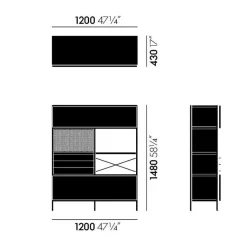 Vitra Eames Storage Unit ESU Bücherregal| Regale