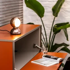 Tischleuchten^Artemide Eclisse PVD Tischleuchte