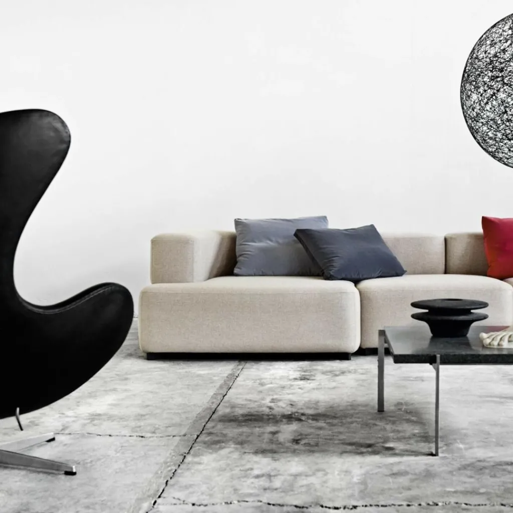 Fritz Hansen Egg/ Das Ei™ Loungesessel Leder| Sessel