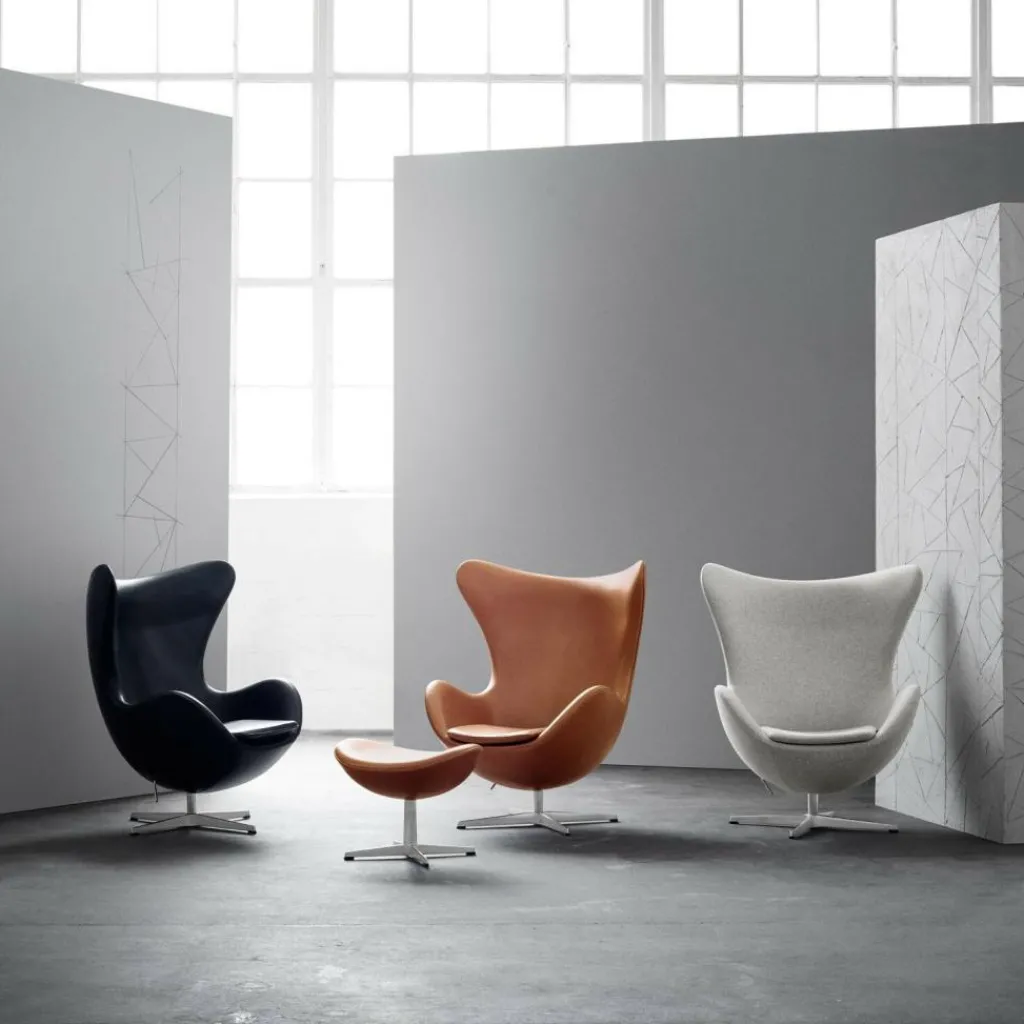 Fritz Hansen Egg/ Das Ei™ Loungesessel Leder| Sessel