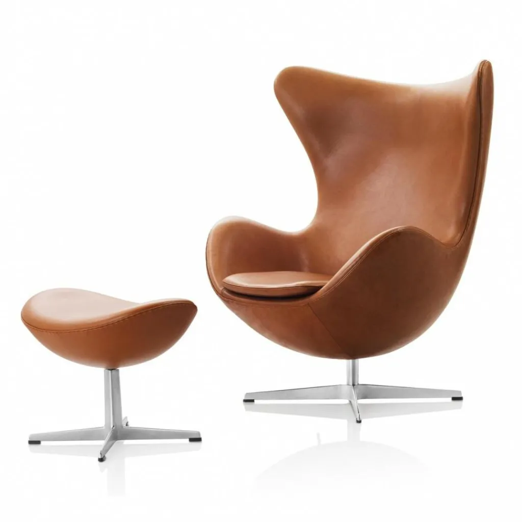 Fritz Hansen Egg/ Das Ei™ Loungesessel Leder| Sessel