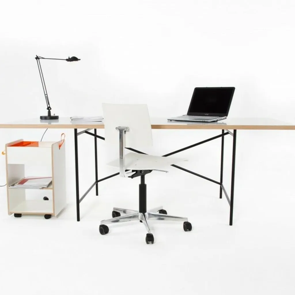 Richard Lampert Eiermann 1 Tisch 160x80cm Gestell mittig 110x66x66cm| Schreibtische