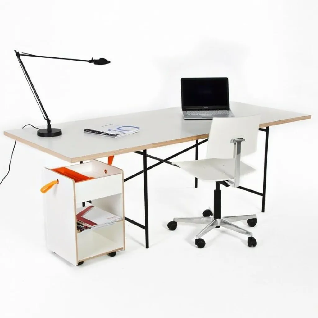 Richard Lampert Eiermann 1 Tisch 160x80cm Gestell mittig 110x66x66cm| Schreibtische