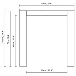 Form & Refine Element Esstisch 70x70cm| Tische