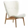 NORR 11 Elephant Lounge Sessel Schaffell Gestell geräucherte Eiche| Sessel